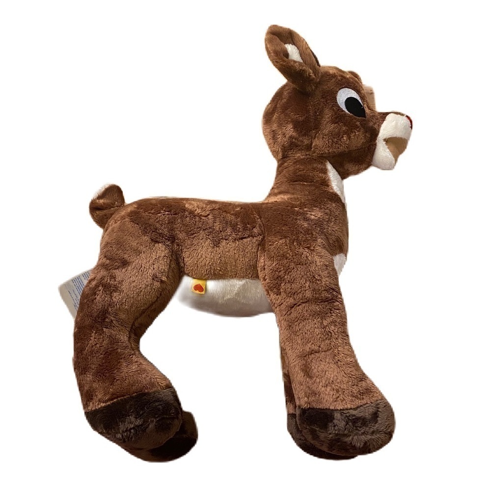 Build A Bear Rudolph the Redyy Nosed Reindeer Plush Stuffed Animal Brown Kids